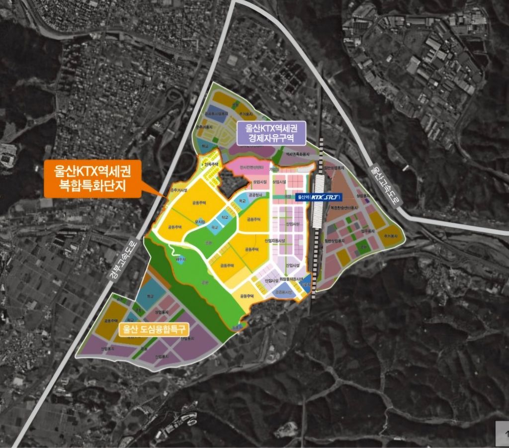 울산 KTX역세권 개발계획도